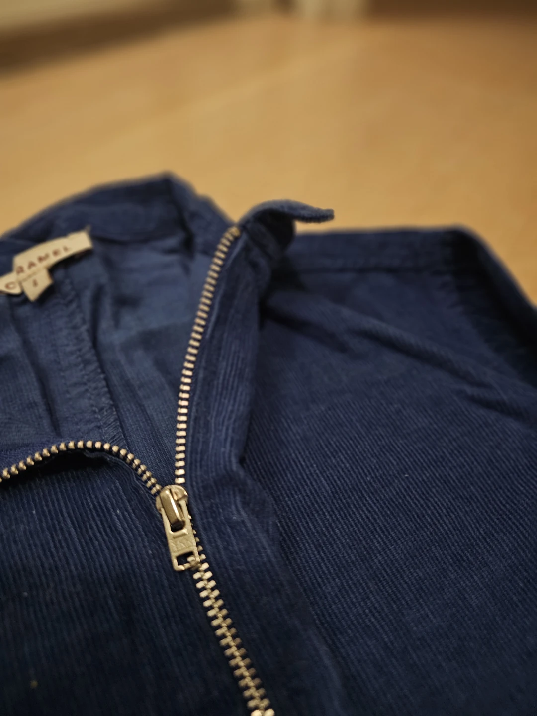 Kids Caramel Navy Corduroy Jumpsuit Size 4y - photo 2