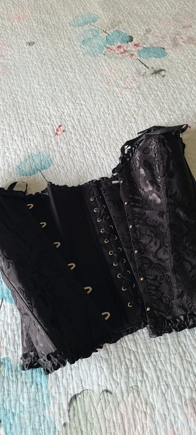 New Black Jacquard Corset - photo 3