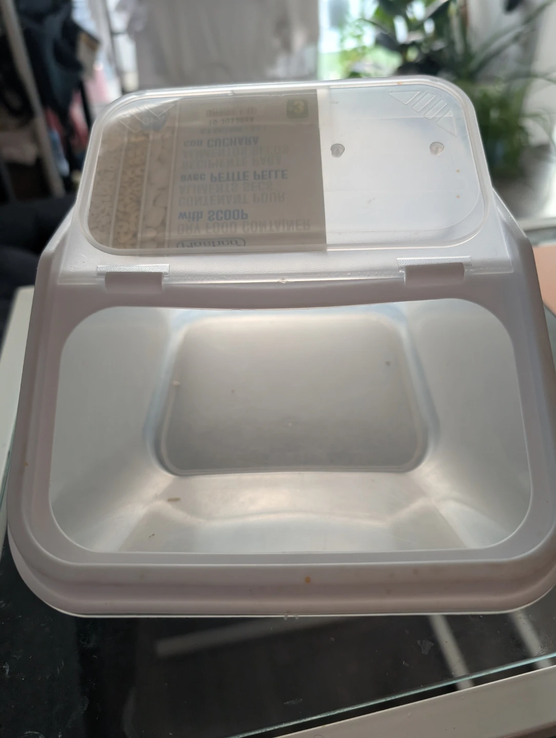 Clear Plastic Food Storage Container