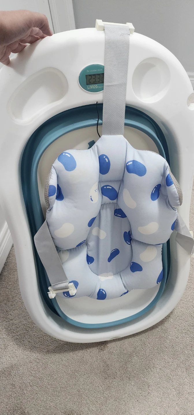 Folding Baby Bathtub with Digital Thermometer