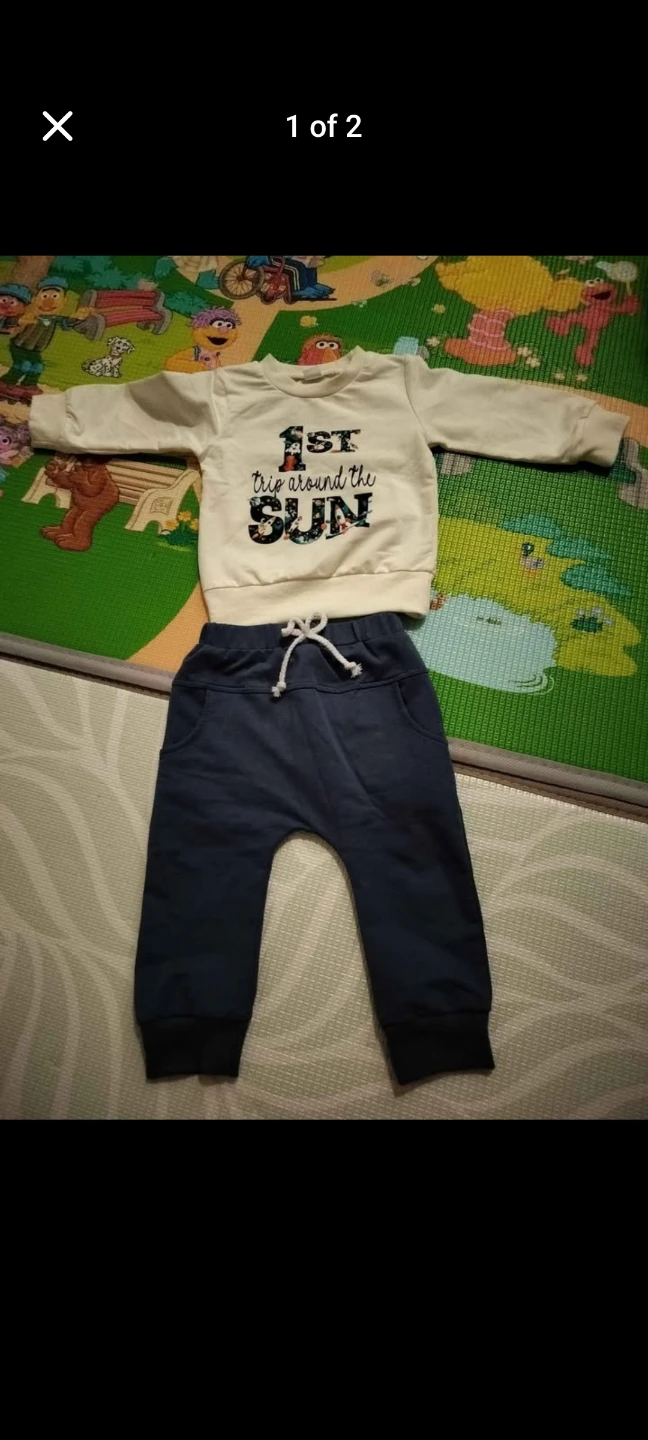 Kids 1st Birthday "1st Trip Around the Sun" Outfit
