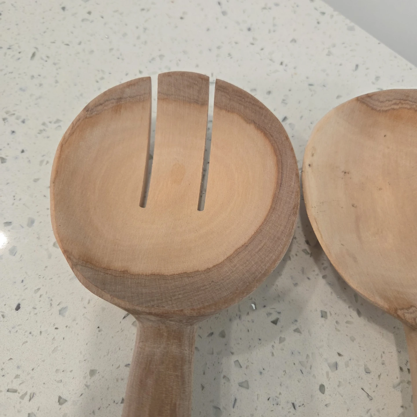 Wooden Salad Servers with Decorative Handles - photo 3