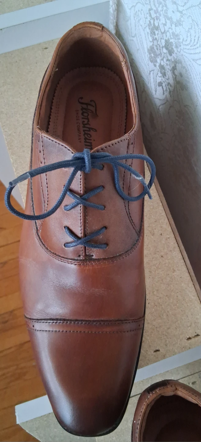 Florsheim Men's Brown Leather Oxford Shoes - photo 2