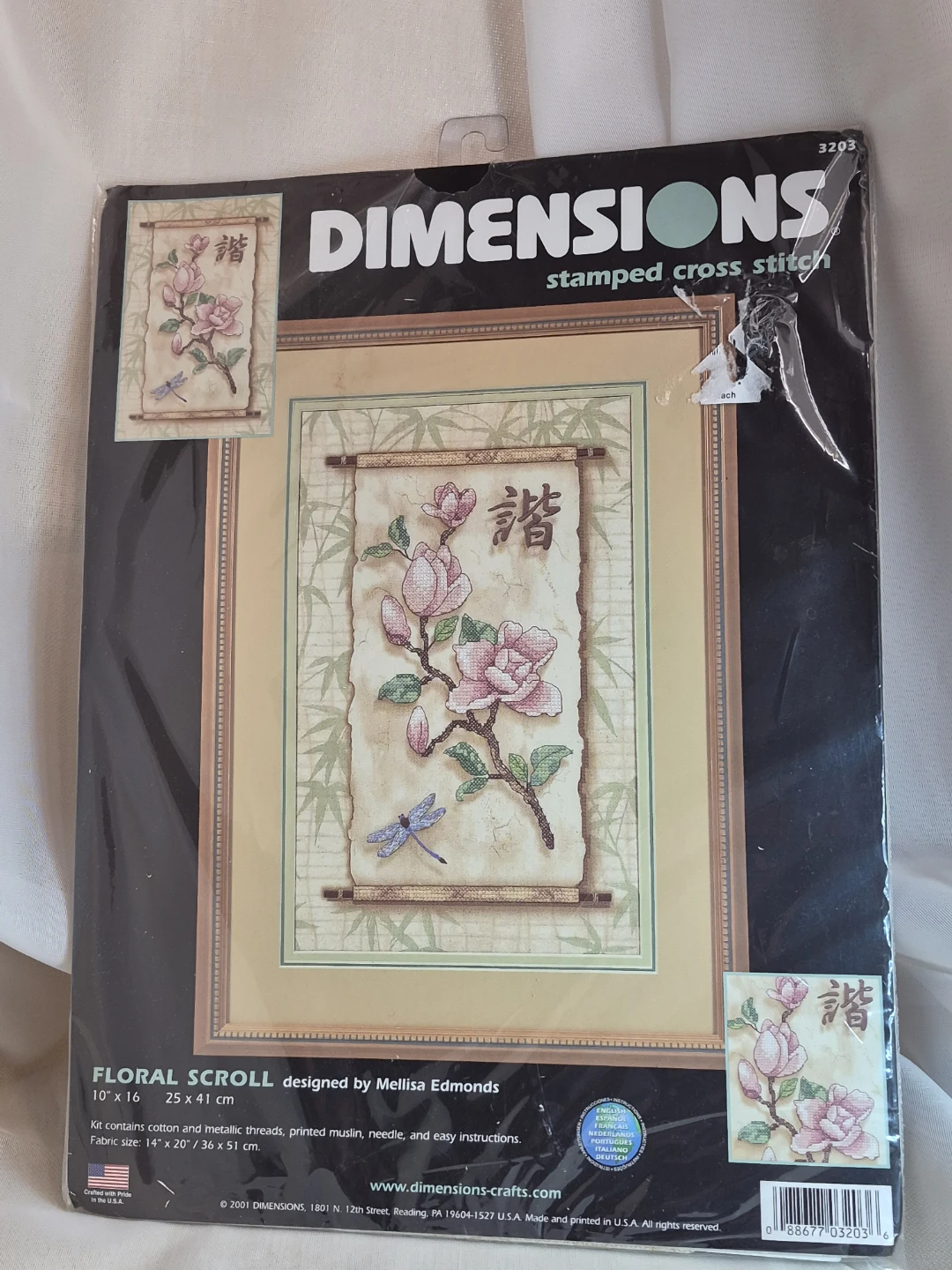 Dimensions Floral Scroll  Counted Cross Stitch Kit  #3203 - photo 5