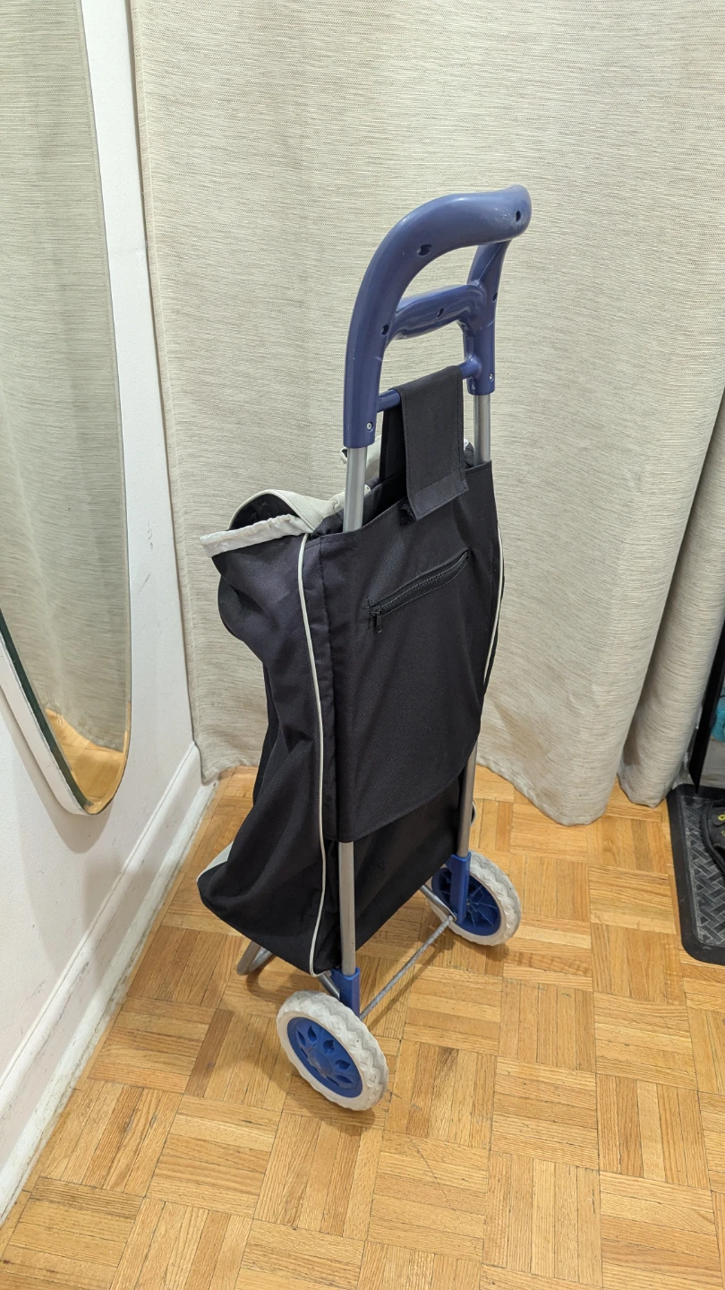USED Compact Portable Folding Luggage Shopping Cart Trolley - photo 2