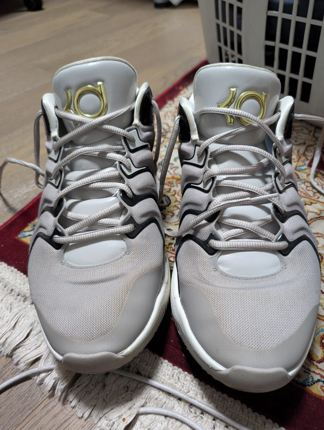 KD 17 "Light Iron Ore/Metallic Gold" sneakers
