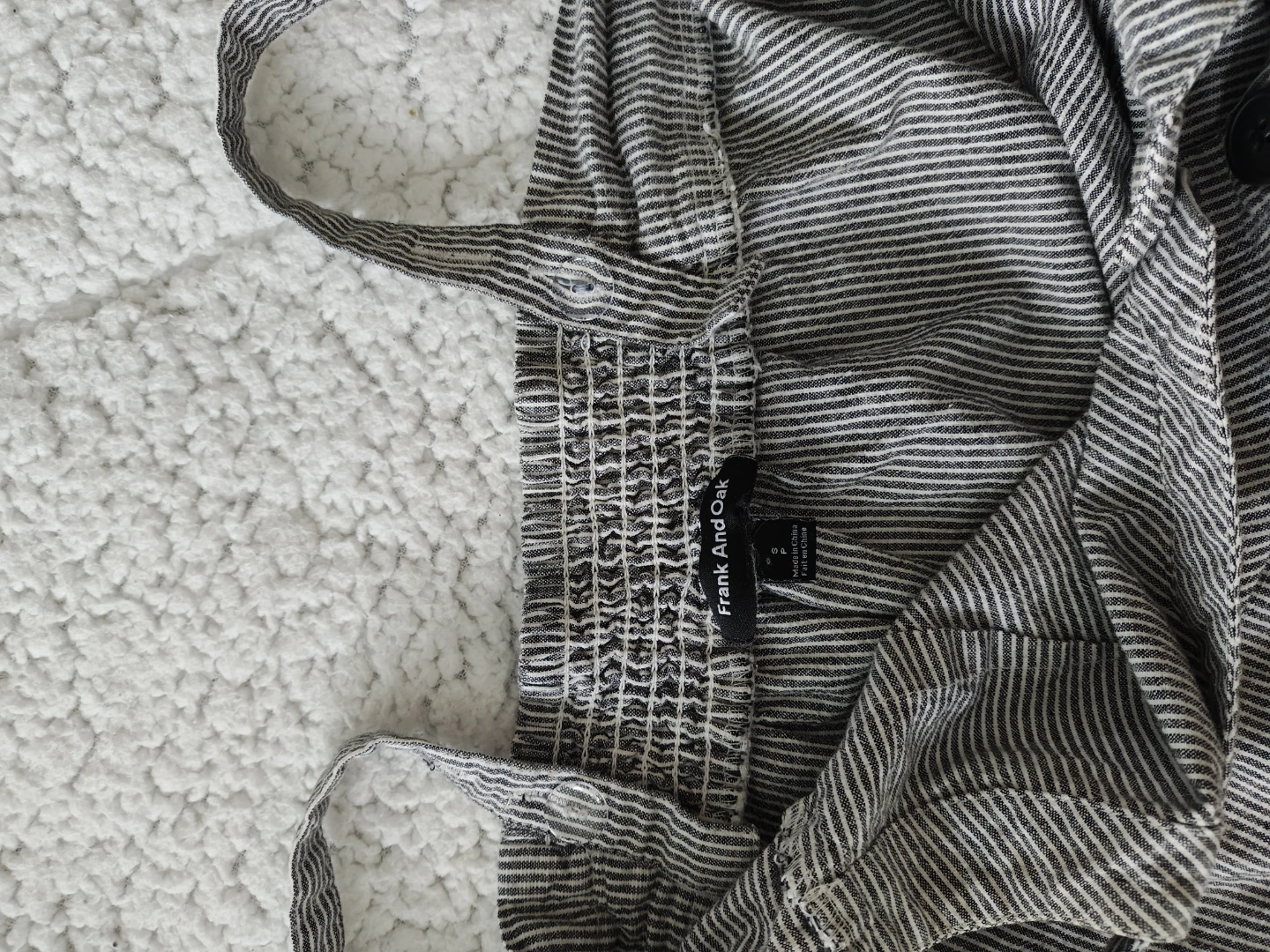 Frank And Oak Striped Button-Up Tank Top - photo 5