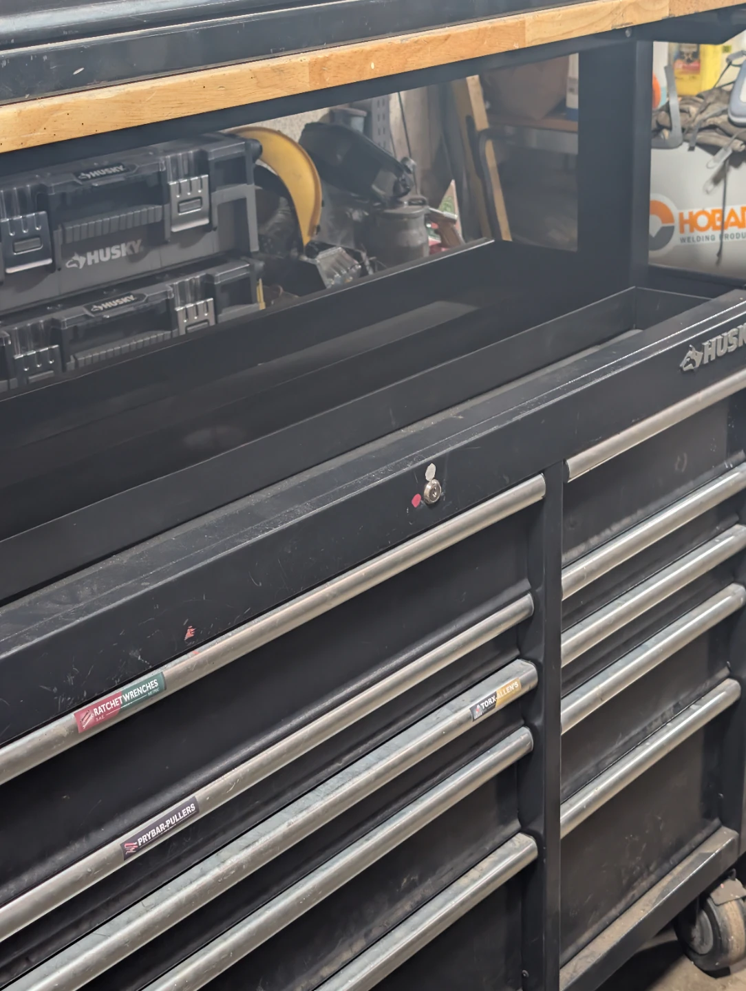 Husky 52" roll cab and tools