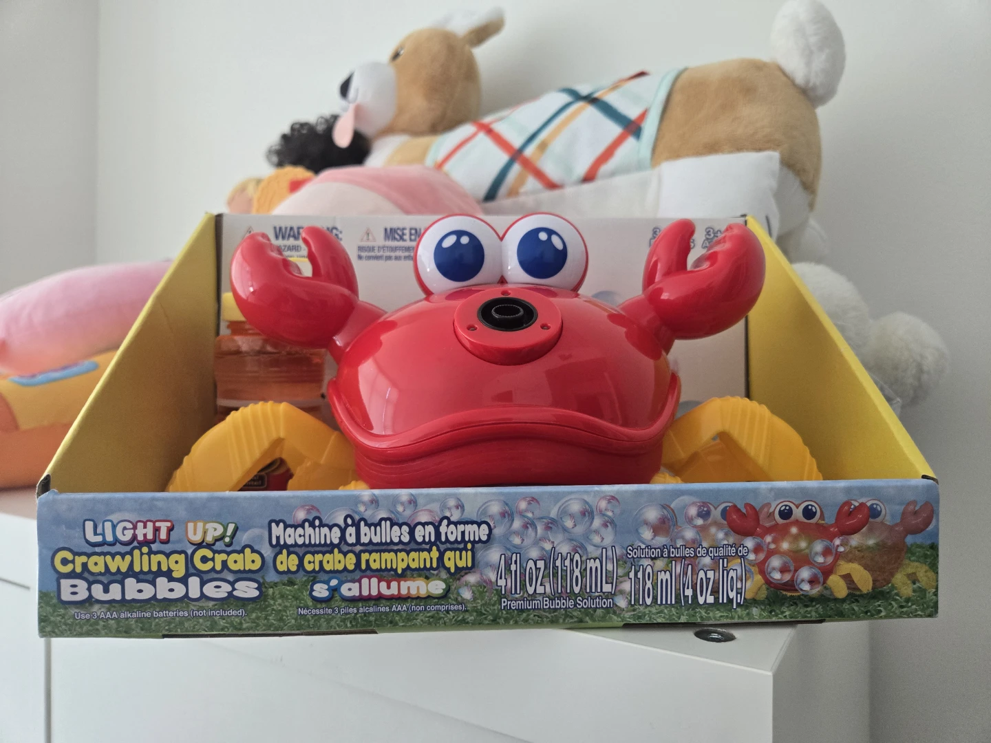 Light Up! Crawling Crab Bubble Machine