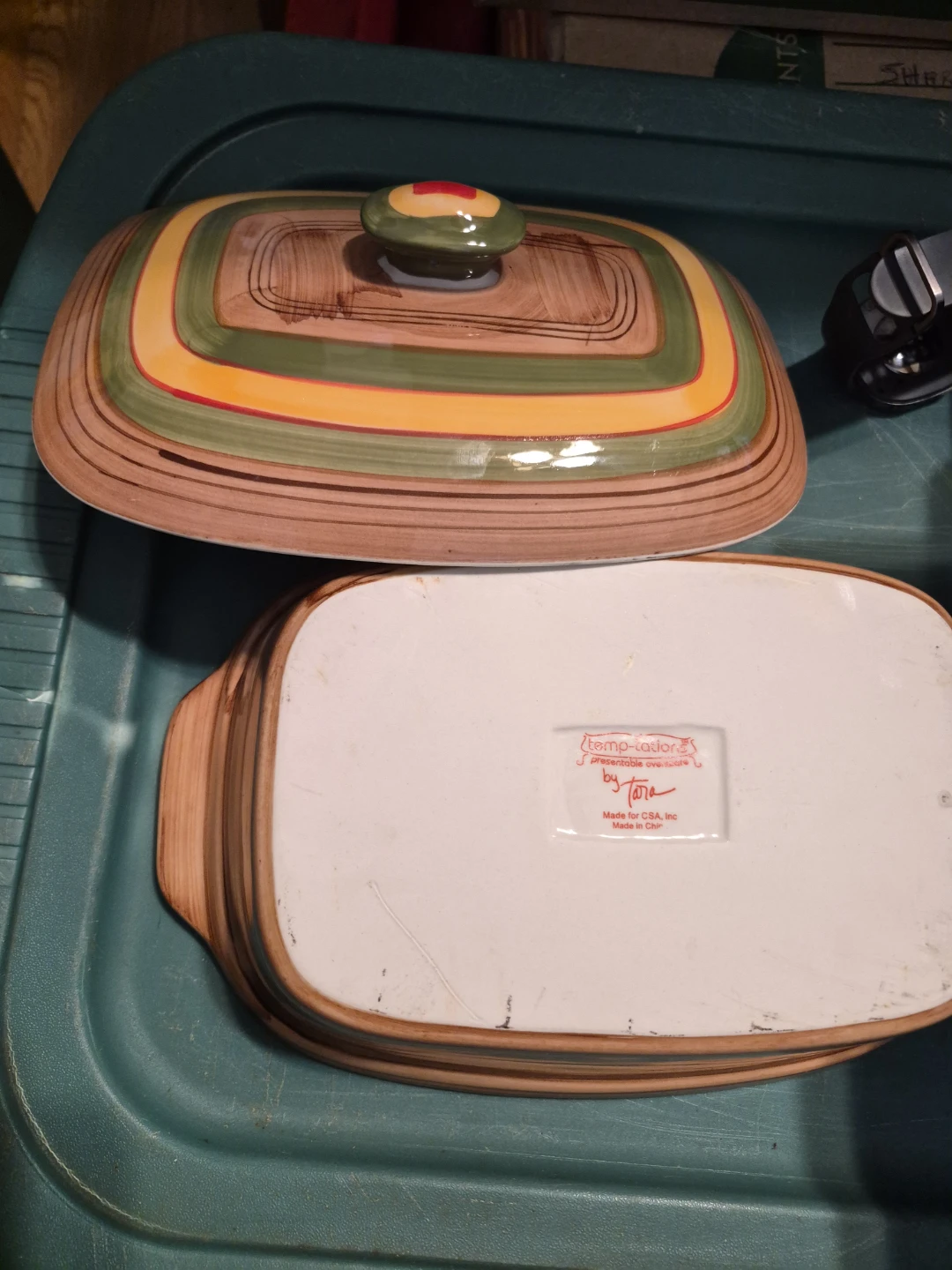 Temptations by Tara Casserole Dish with Lid