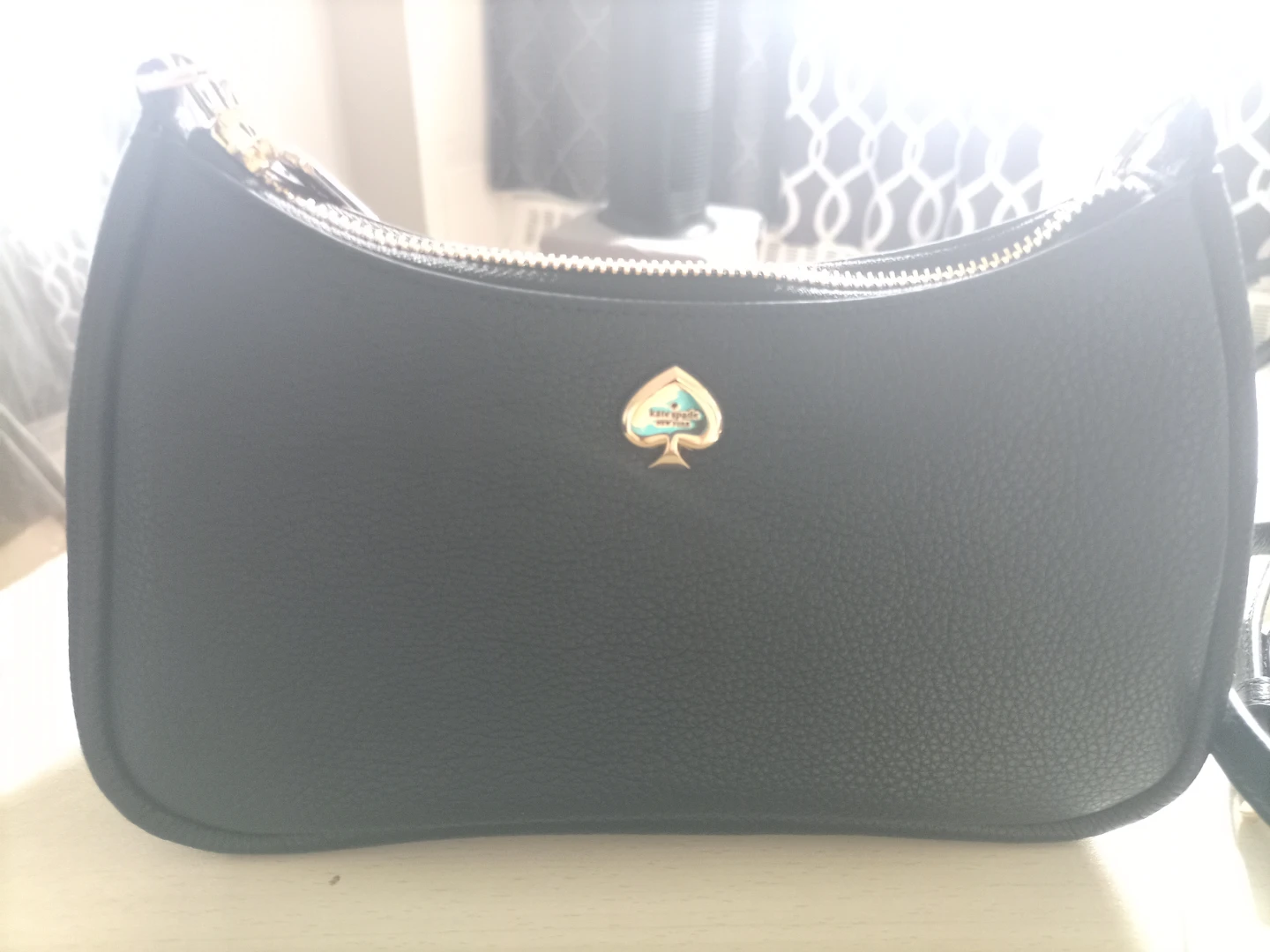 Kate Spade Black Pebble Leather Shoulder Bag