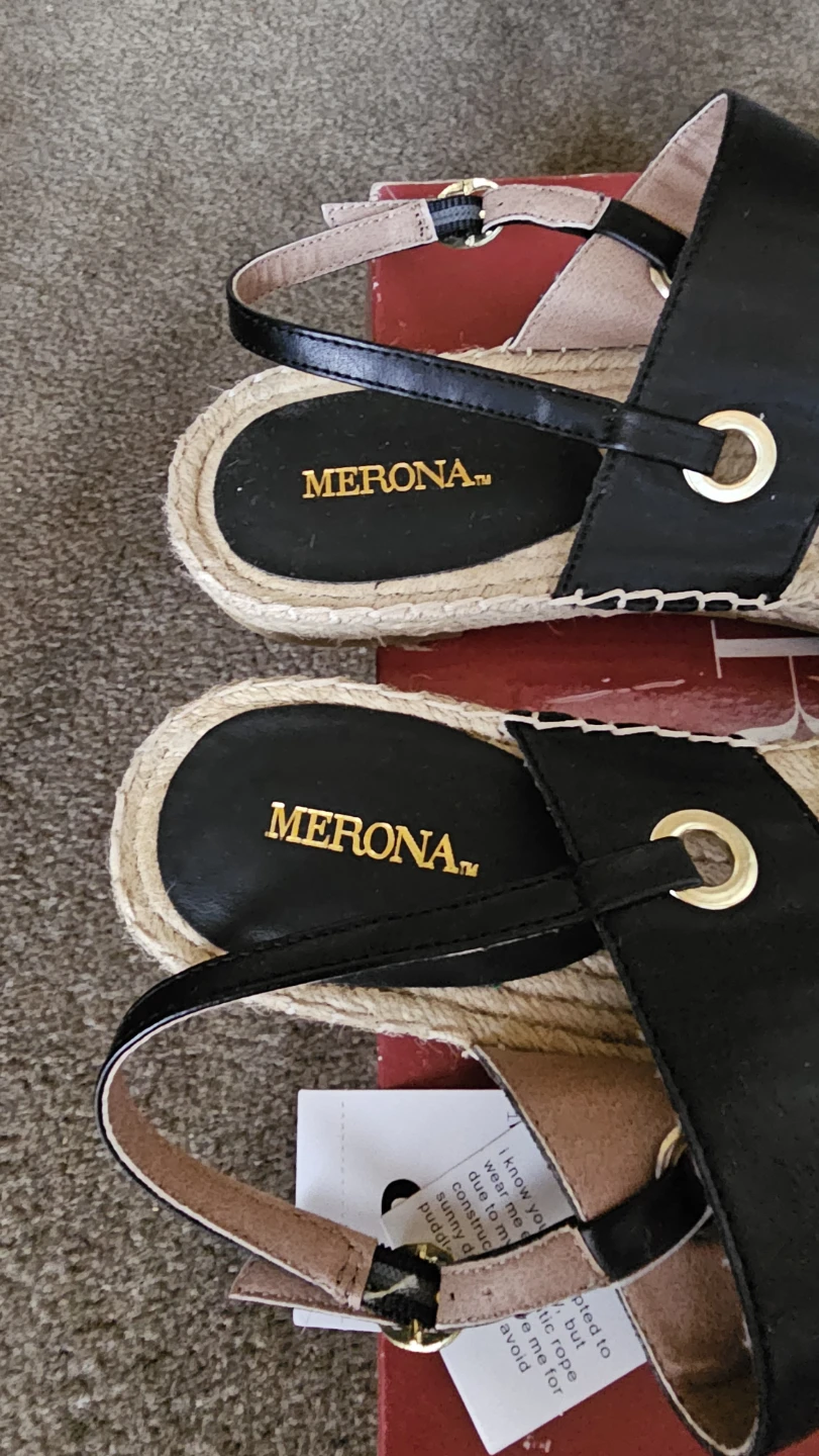 New Merona Black Espadrille Sandals - Size 8 - photo 5