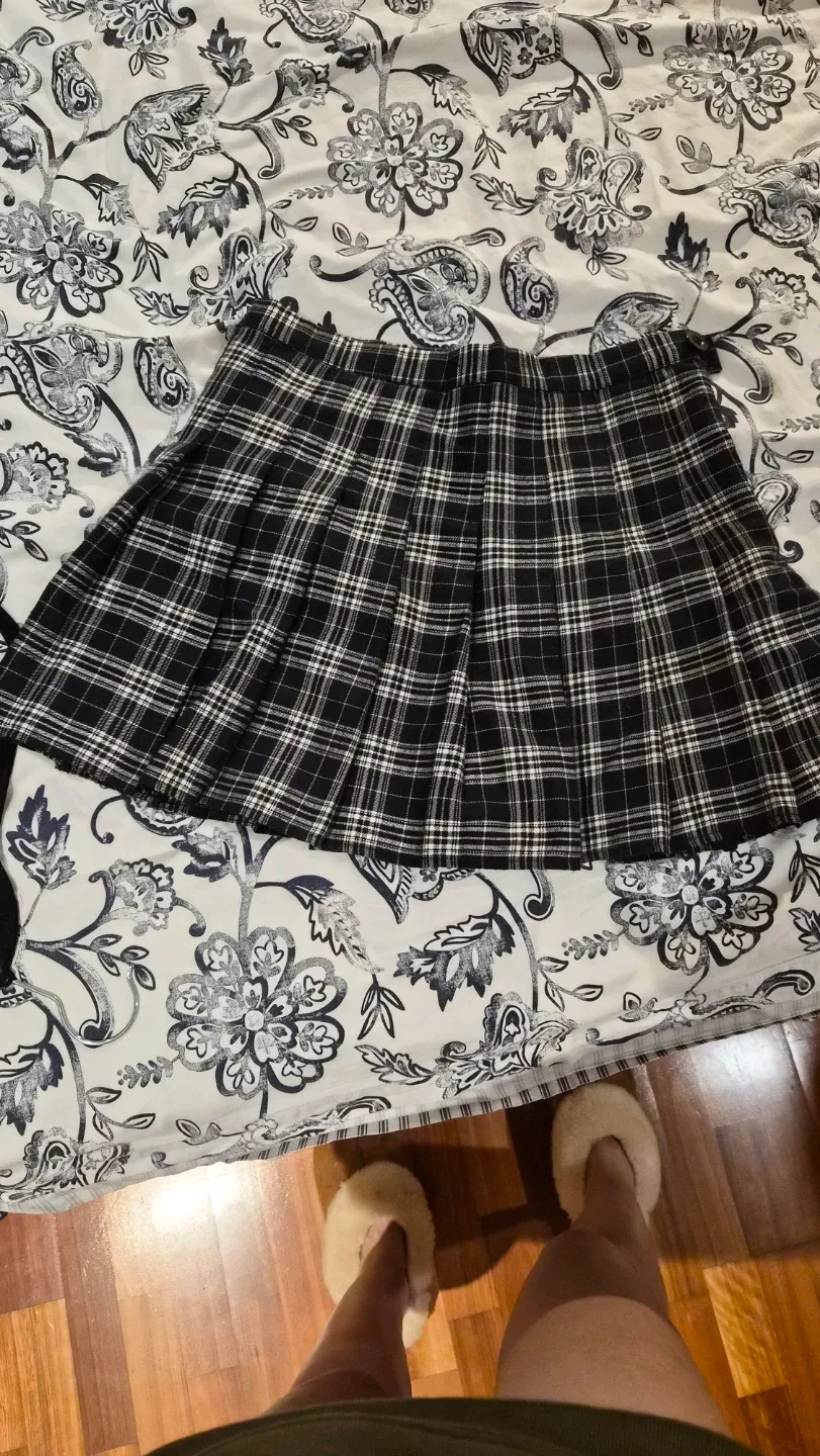 Plaid Pleated Mini Skirt - photo 2
