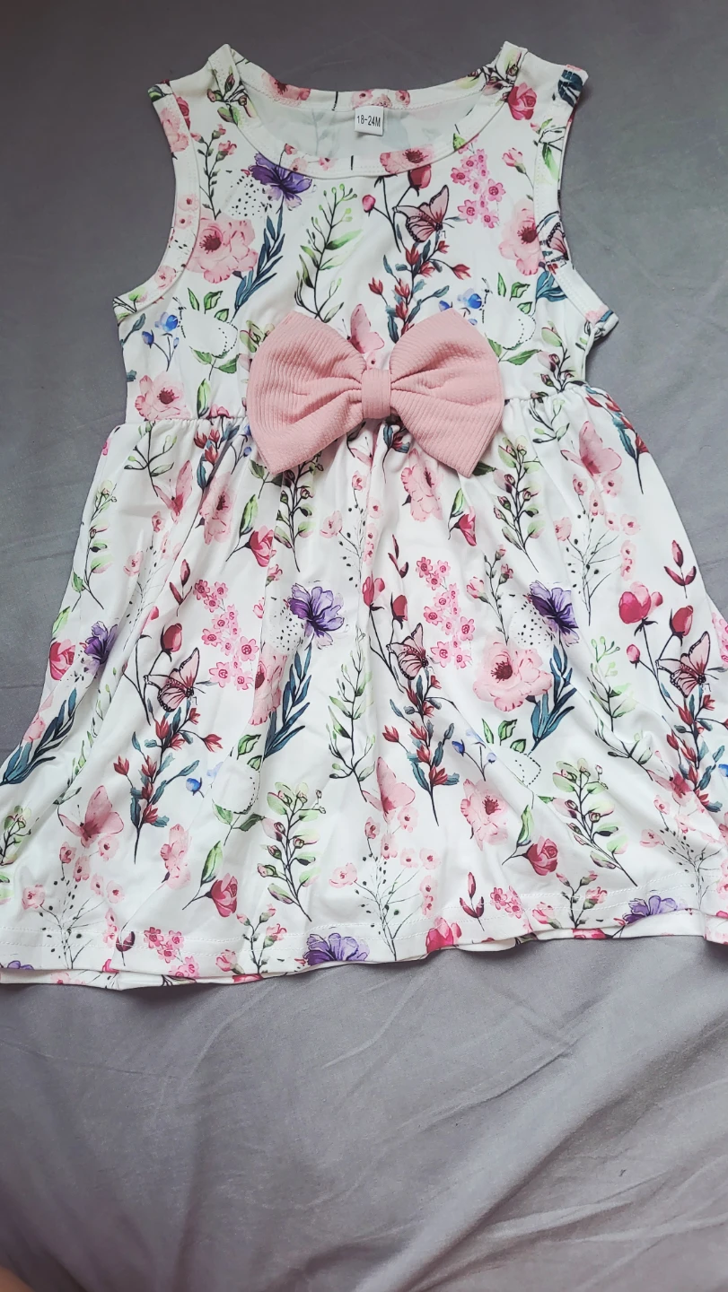 New never used-Kids Floral Dress and Cardigan Set - photo 2