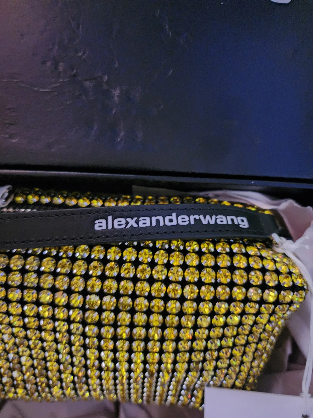 Alexander Wang Heiress Medium Pouch - Lemon - photo 3
