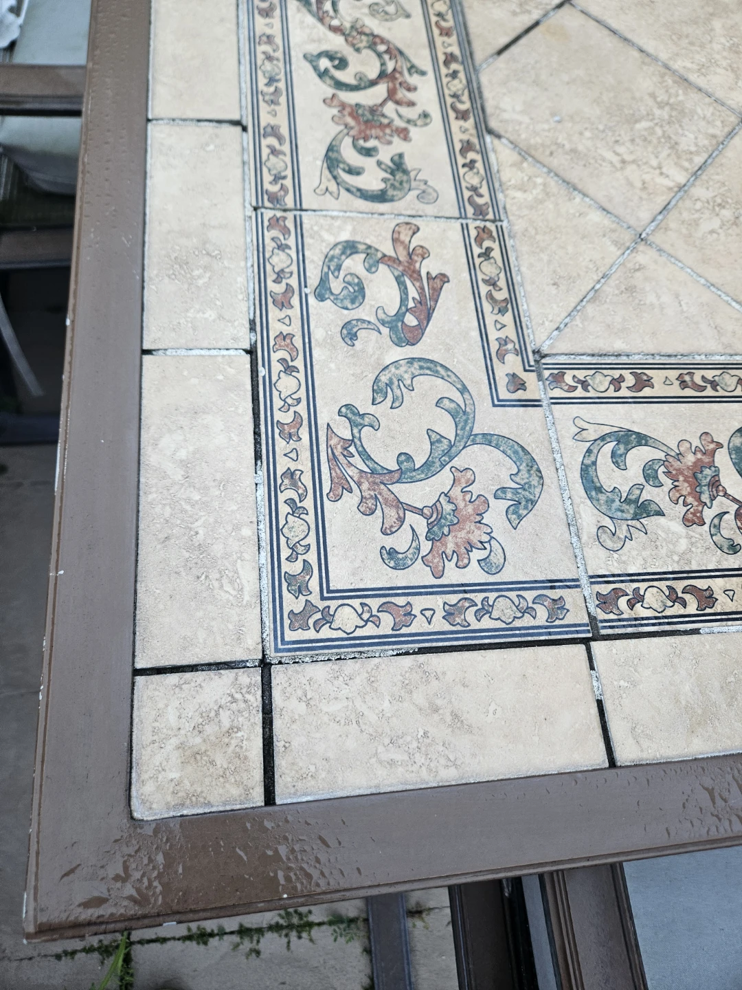 Outdoor Tile Top Dining Table - photo 3