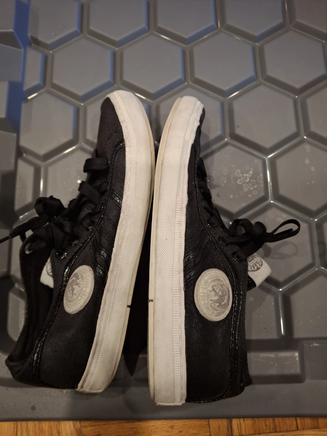 Diesel Women's Black Canvas Sneakers - photo 2