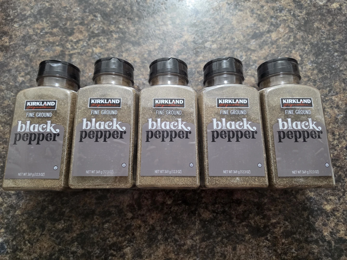 PACK OF 5 Kirkland Signature Fine Ground Black Pepper