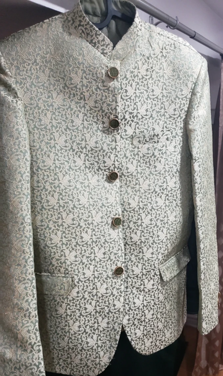 Men's Brocade Nehru Jacket and Kurta Set