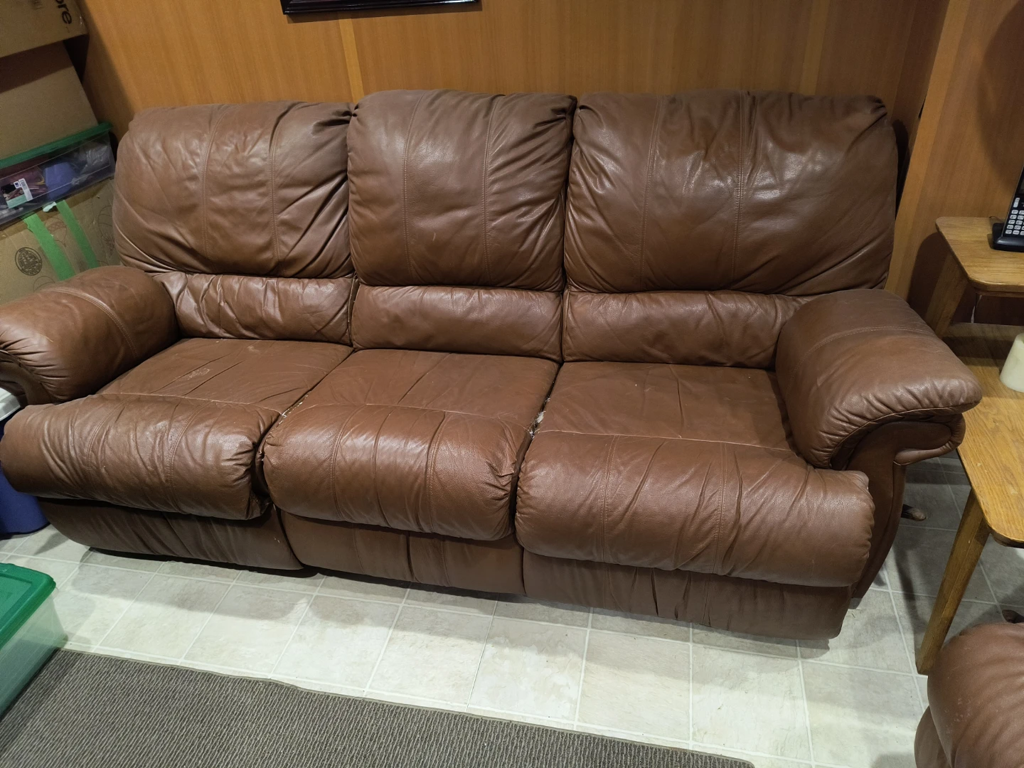 Reclining couch and loveseat - photo 2