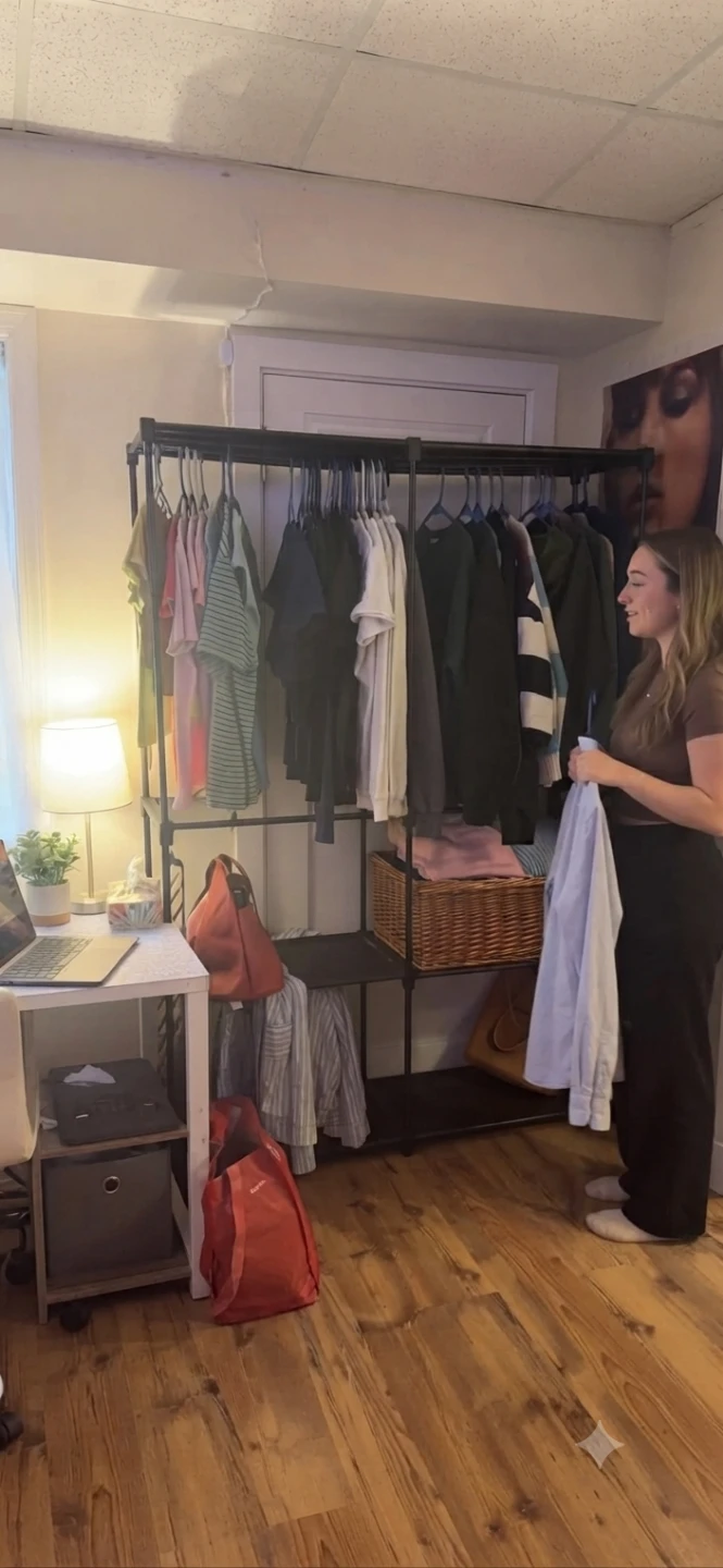 (BRAND NEW) Portable Closet Organizer Garment Rack