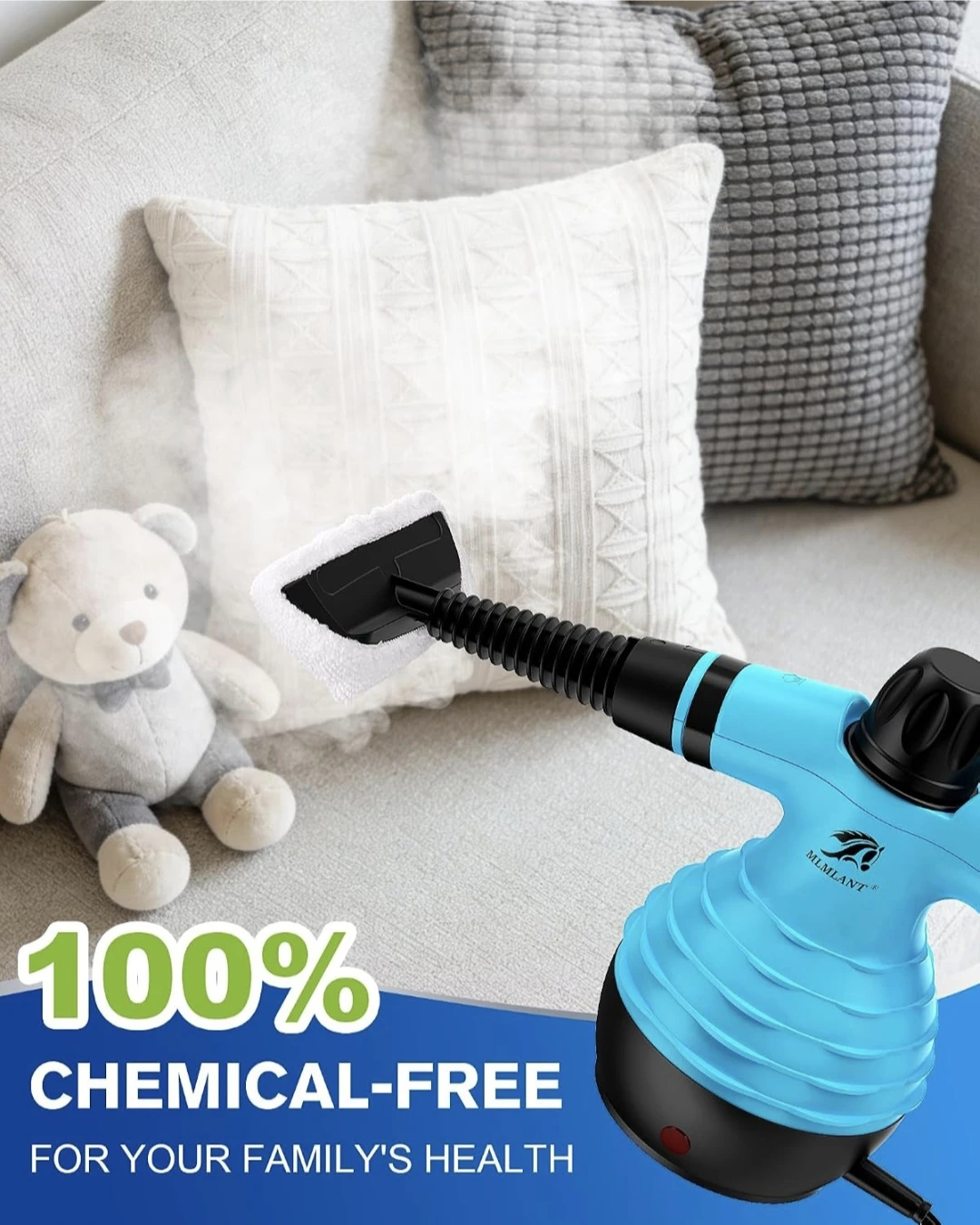 MLMLANT Blue Handheld Steam Cleaner 1050W - photo 4