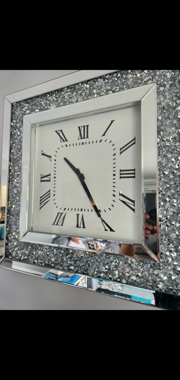 Crushed Crystal Wall Clock - photo 2