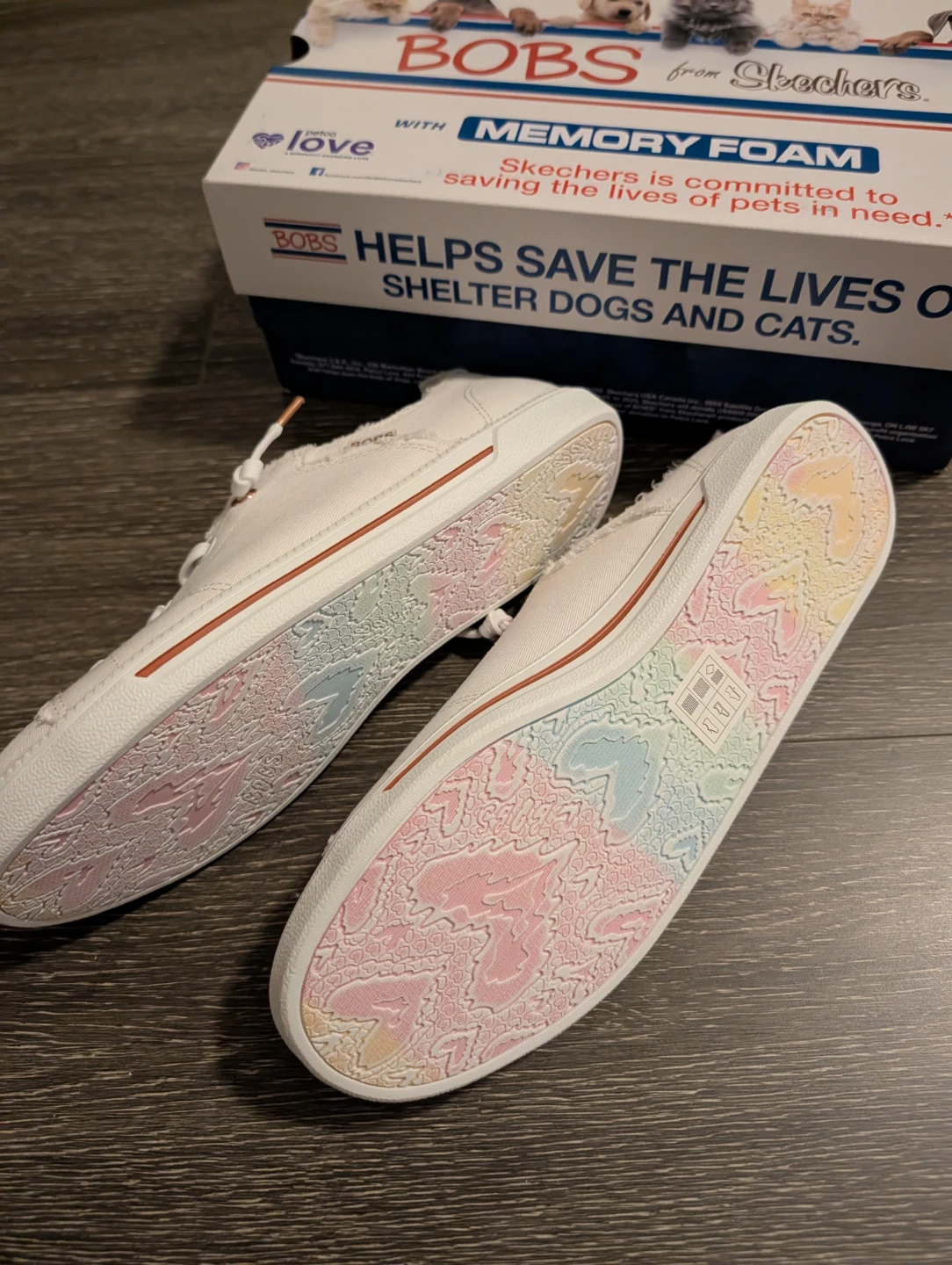 BOBS from Skechers White Canvas Shoes (9.5) - photo 2