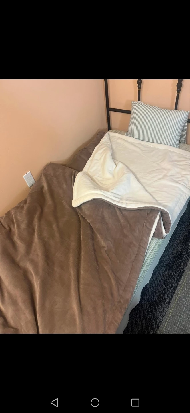 Brown Plush Throw Blanket