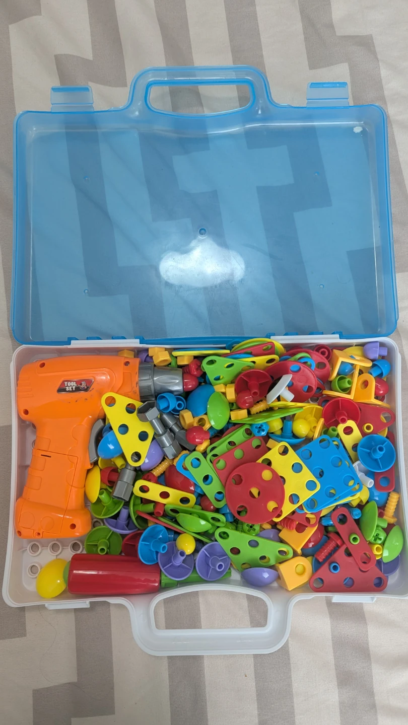 Kids Tool Set with Toy Drill and Building Blocks - photo 2
