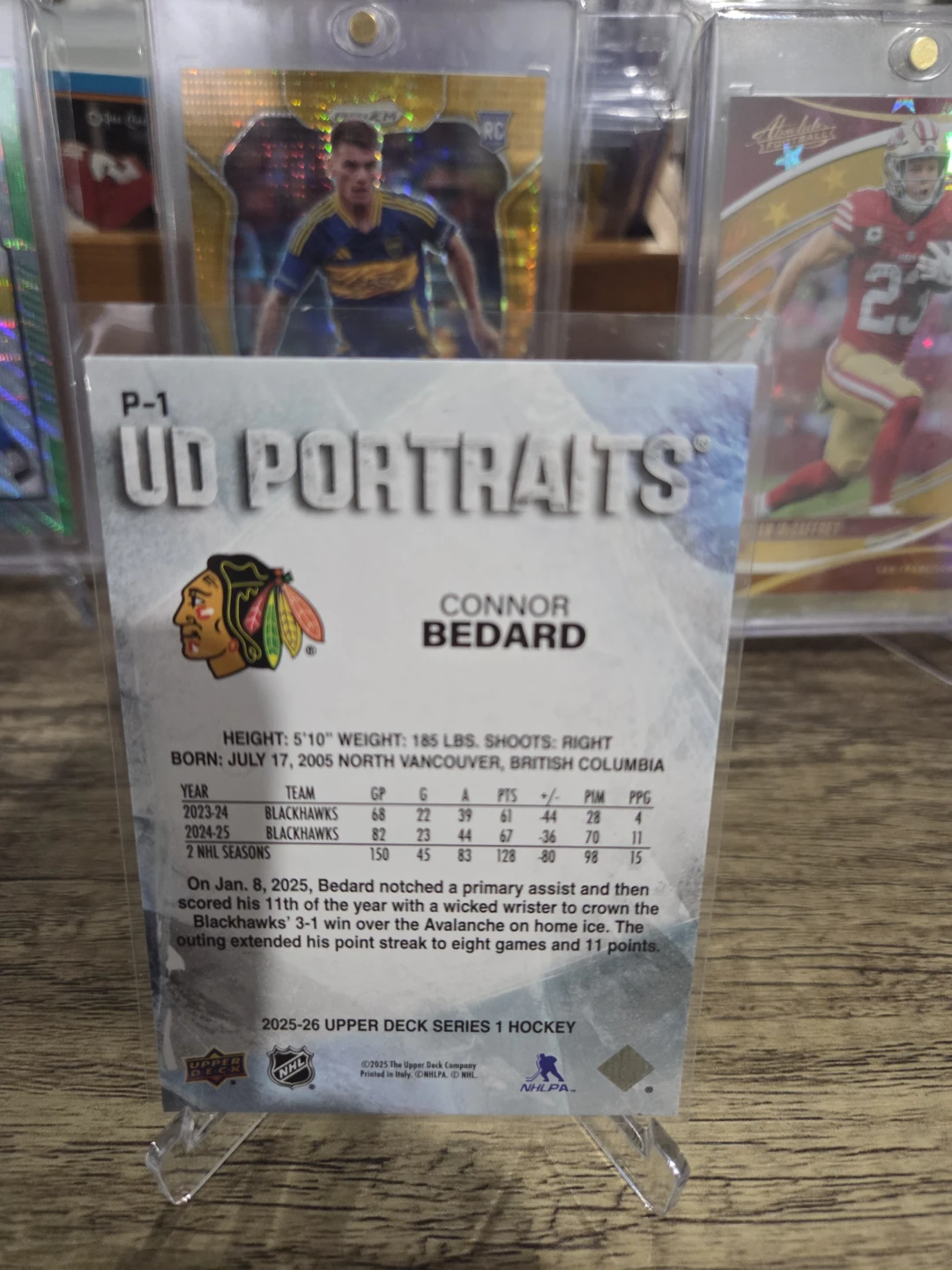 3 Connor Bedard cards (UD) - photo 4
