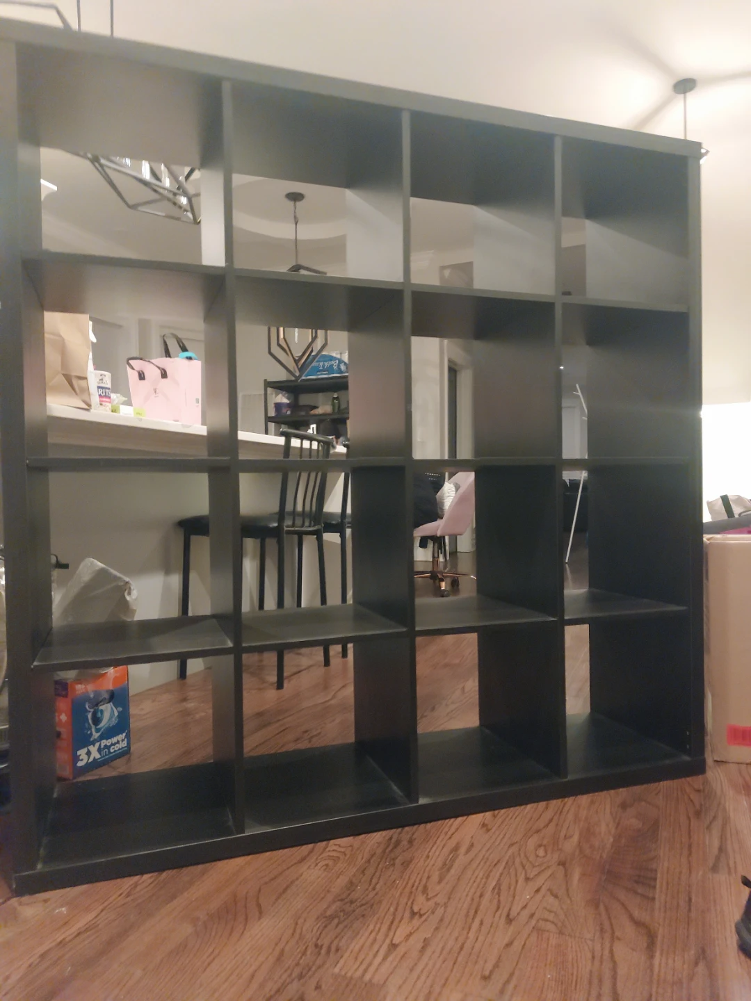 Dark Gray 16-Cube Storage Organizer Shelf - photo 4