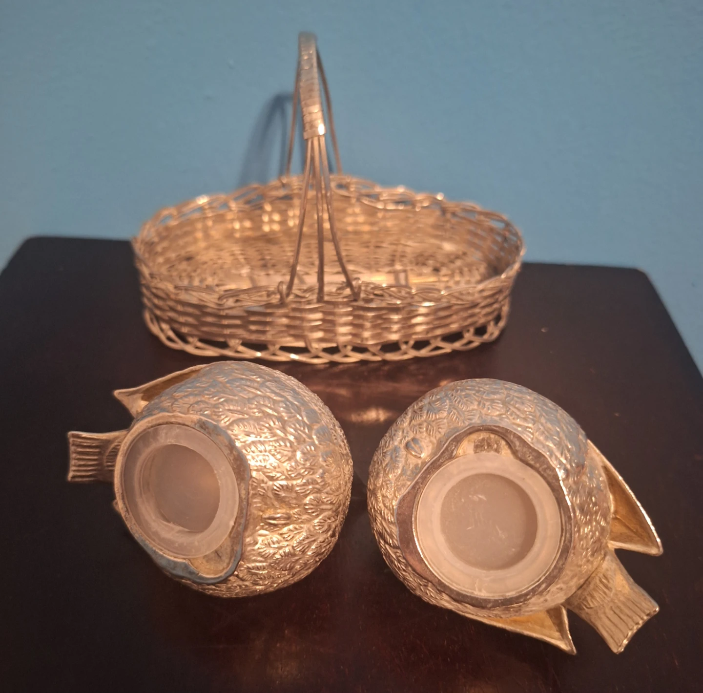 Vintage Silverplated Salt and Pepper Shakers - photo 3