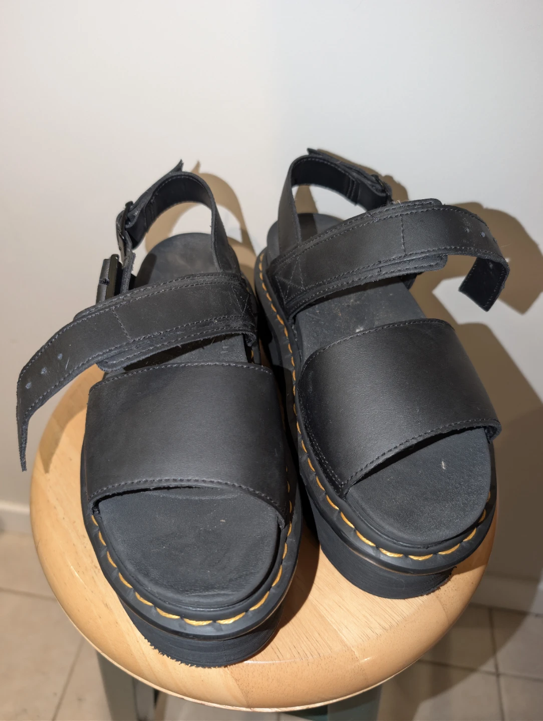 Dr. Martens Voss Quad Leather Platform Sandals size 7 US - photo 2