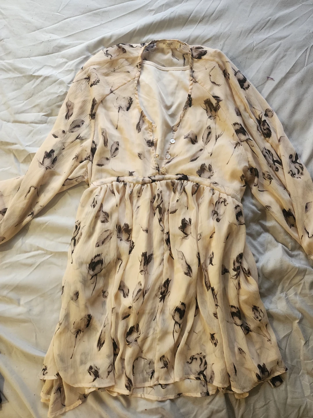 Mokka Studio Floral Chiffon Dress