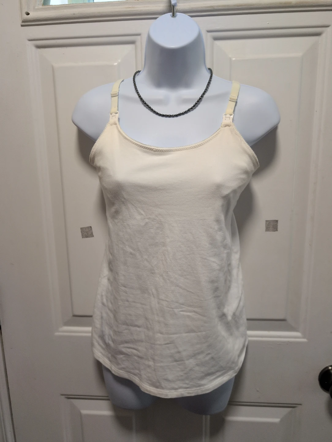 George Maternity Nursing Tank Top S/P White
