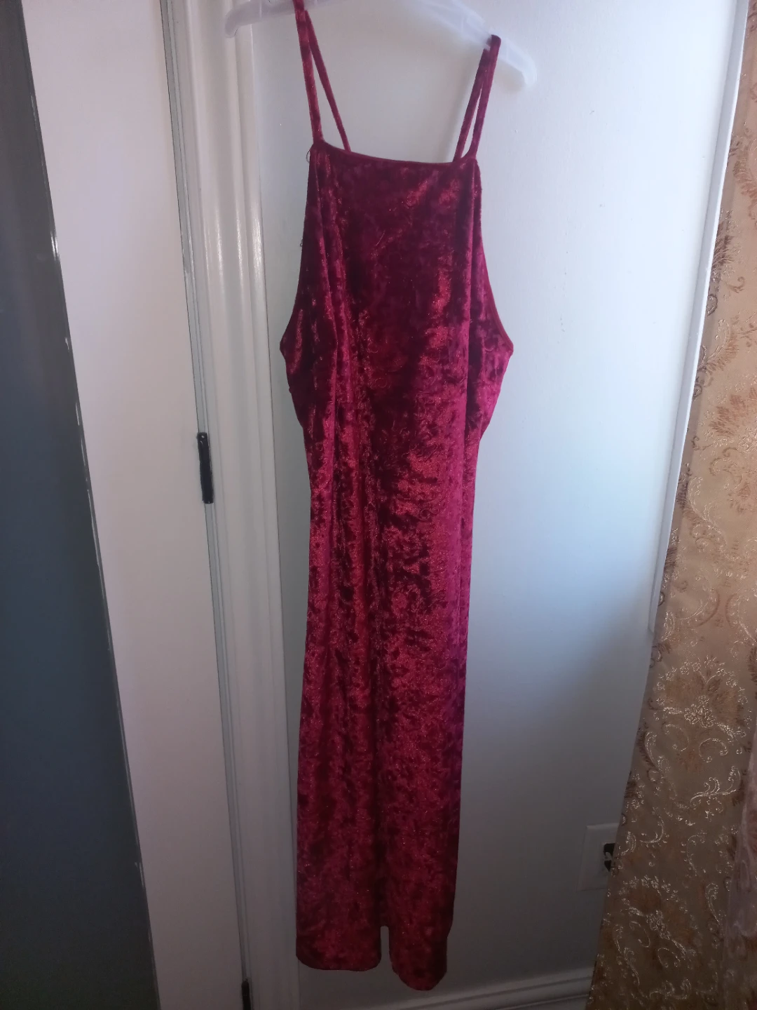 Sparkly Chevron Pattern dress & Red Velvet Dress