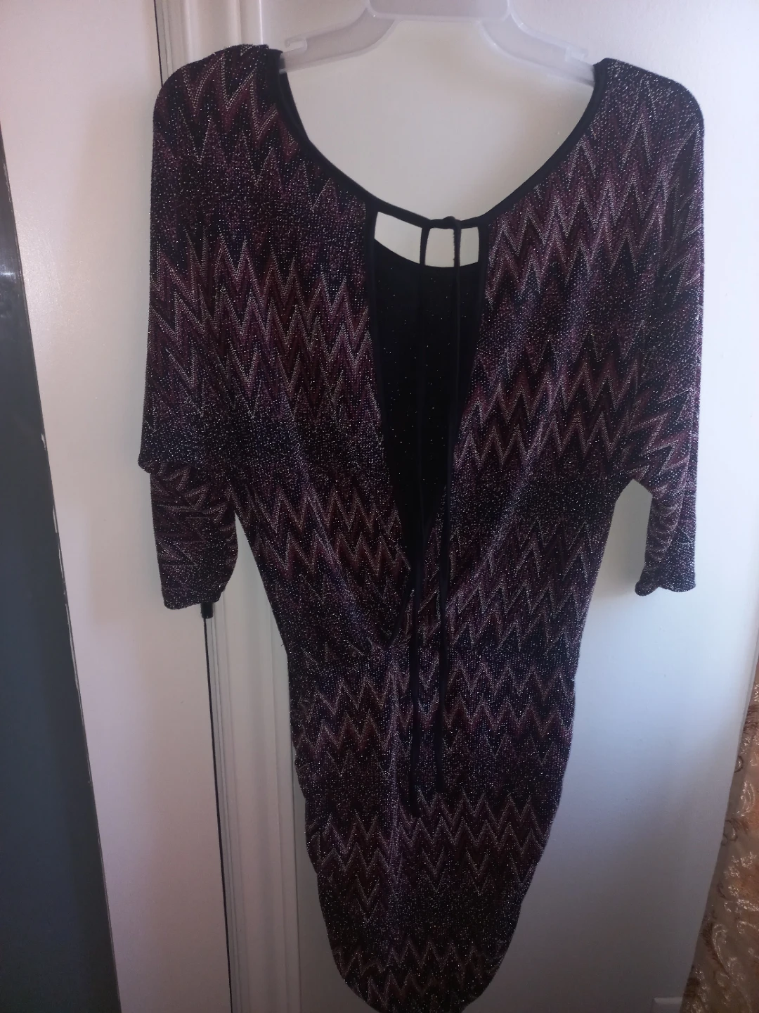 Sparkly Chevron Pattern dress & Red Velvet Dress - photo 3