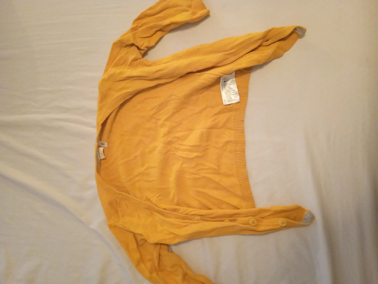 Yellow Cardigan Sweater
