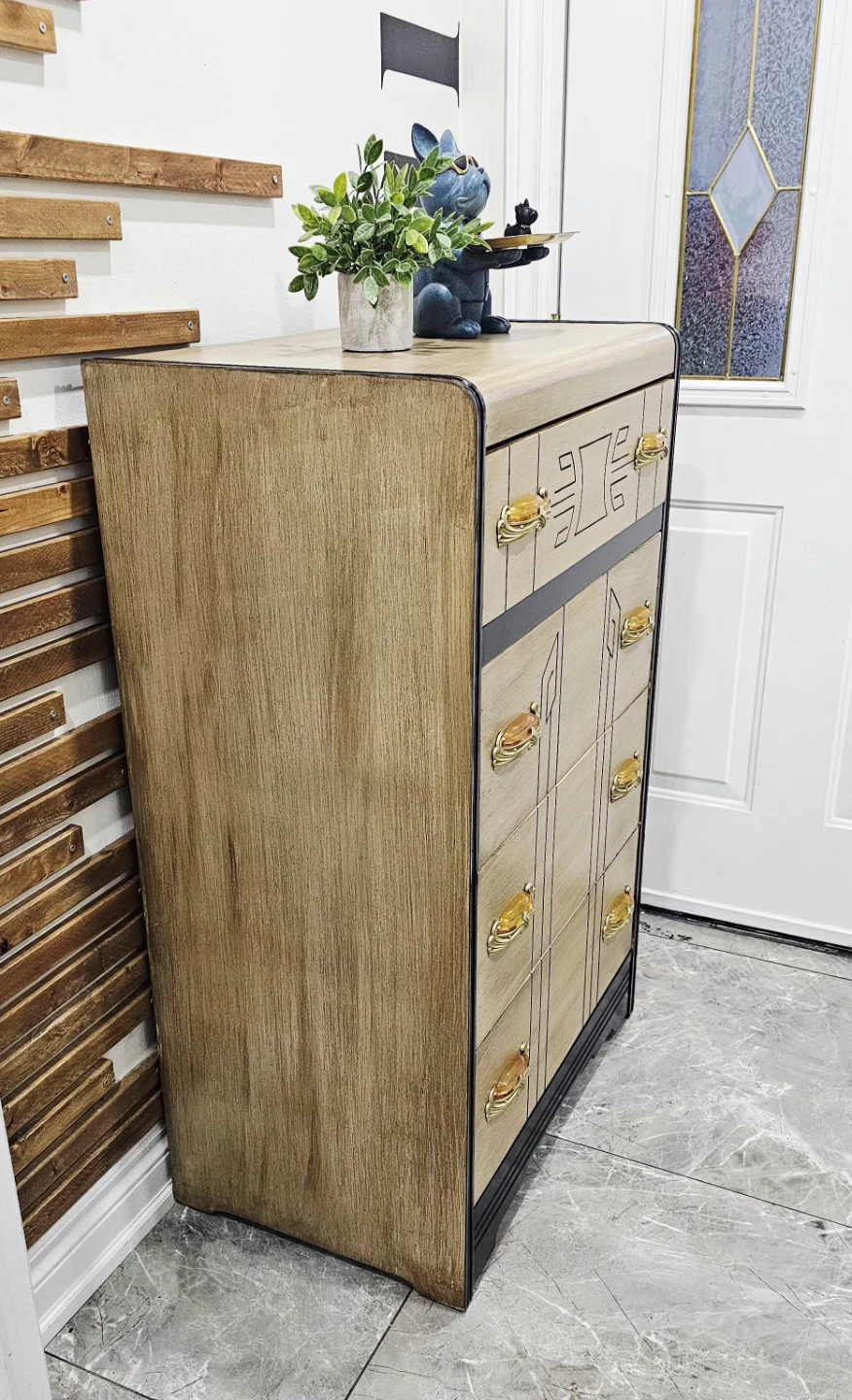 1930s Art Deco Waterfall Dresser - photo 4