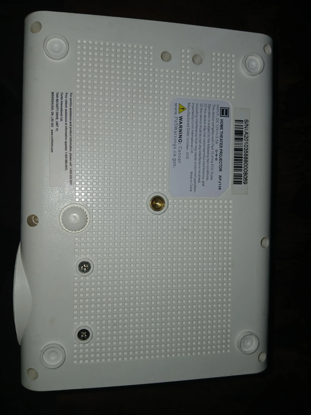 RCA White Projector - photo 3