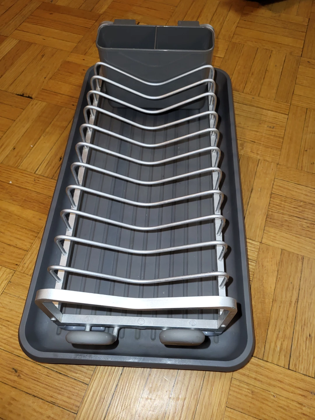 Grey Dish Rack with Cutlery Holder - photo 2