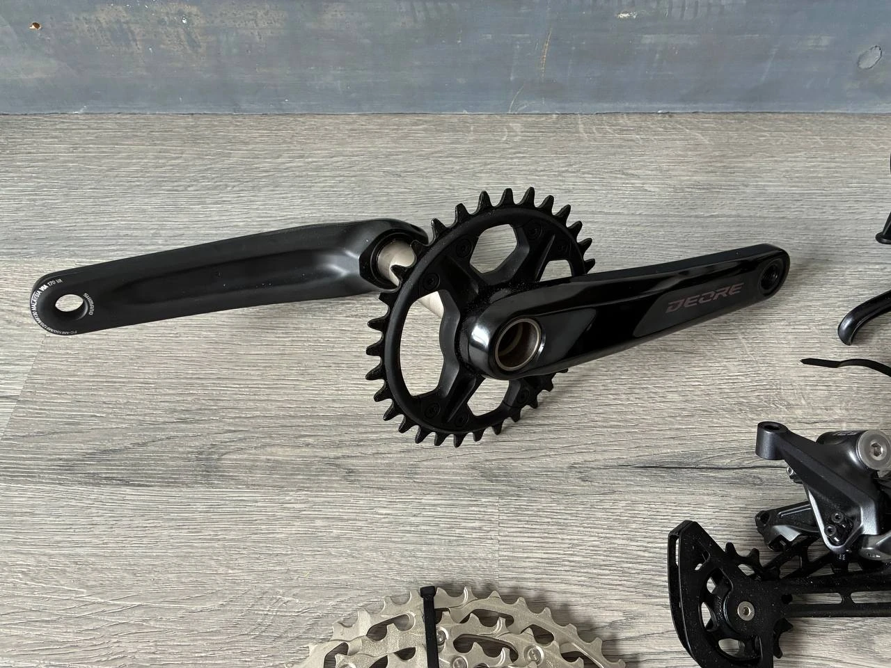 MTB Shimano Deore 12 speed m6100 group set 4 piston brakes - photo 3