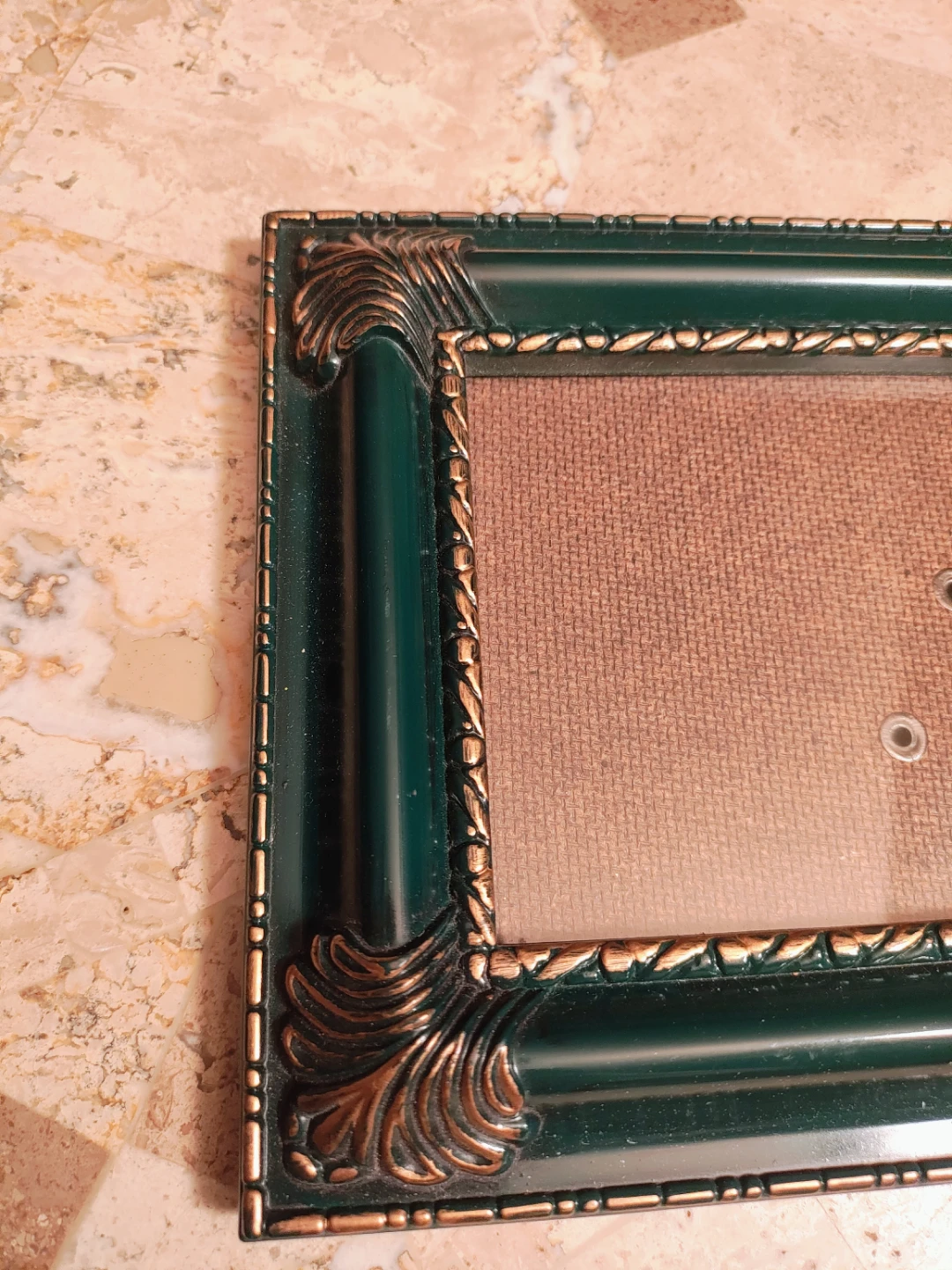 Decorative Photo Frame - Dark Green with Gold Accents - photo 3