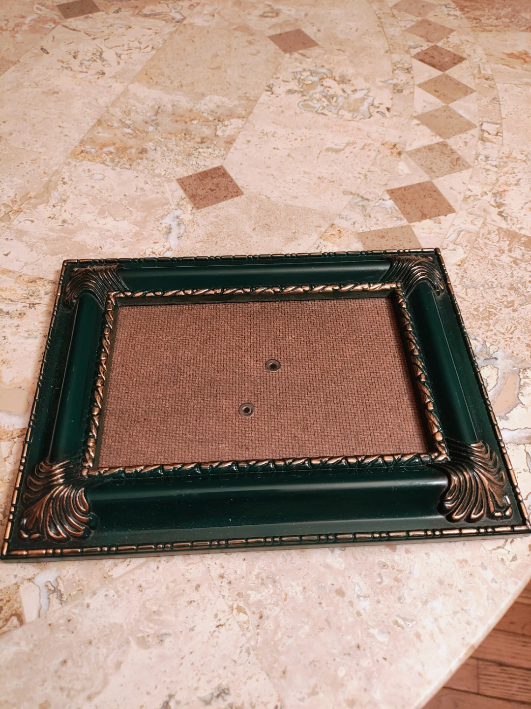 Decorative Photo Frame - Dark Green with Gold Accents - photo 4