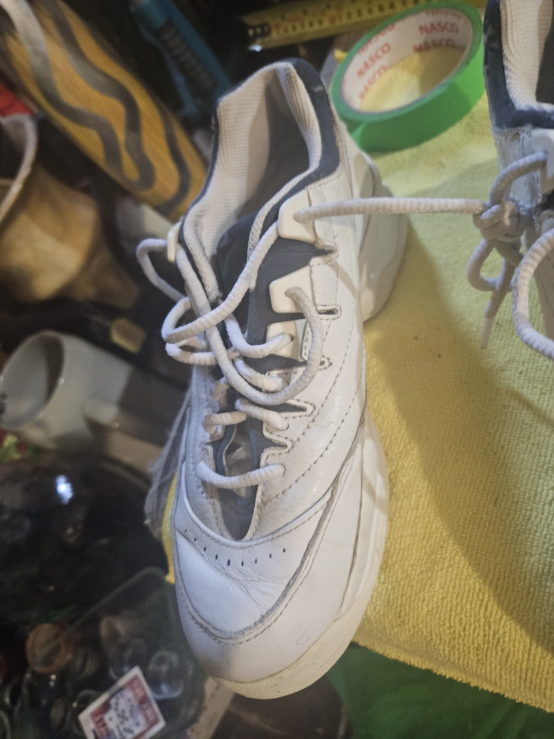 White Nike running shoes - photo 3