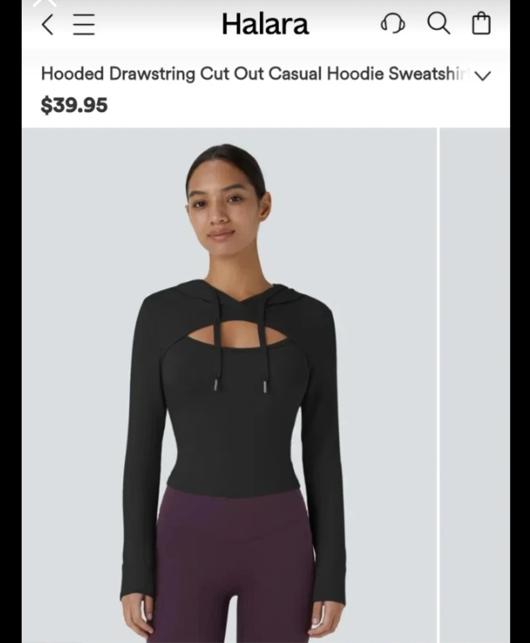 Halara Hooded Shirt