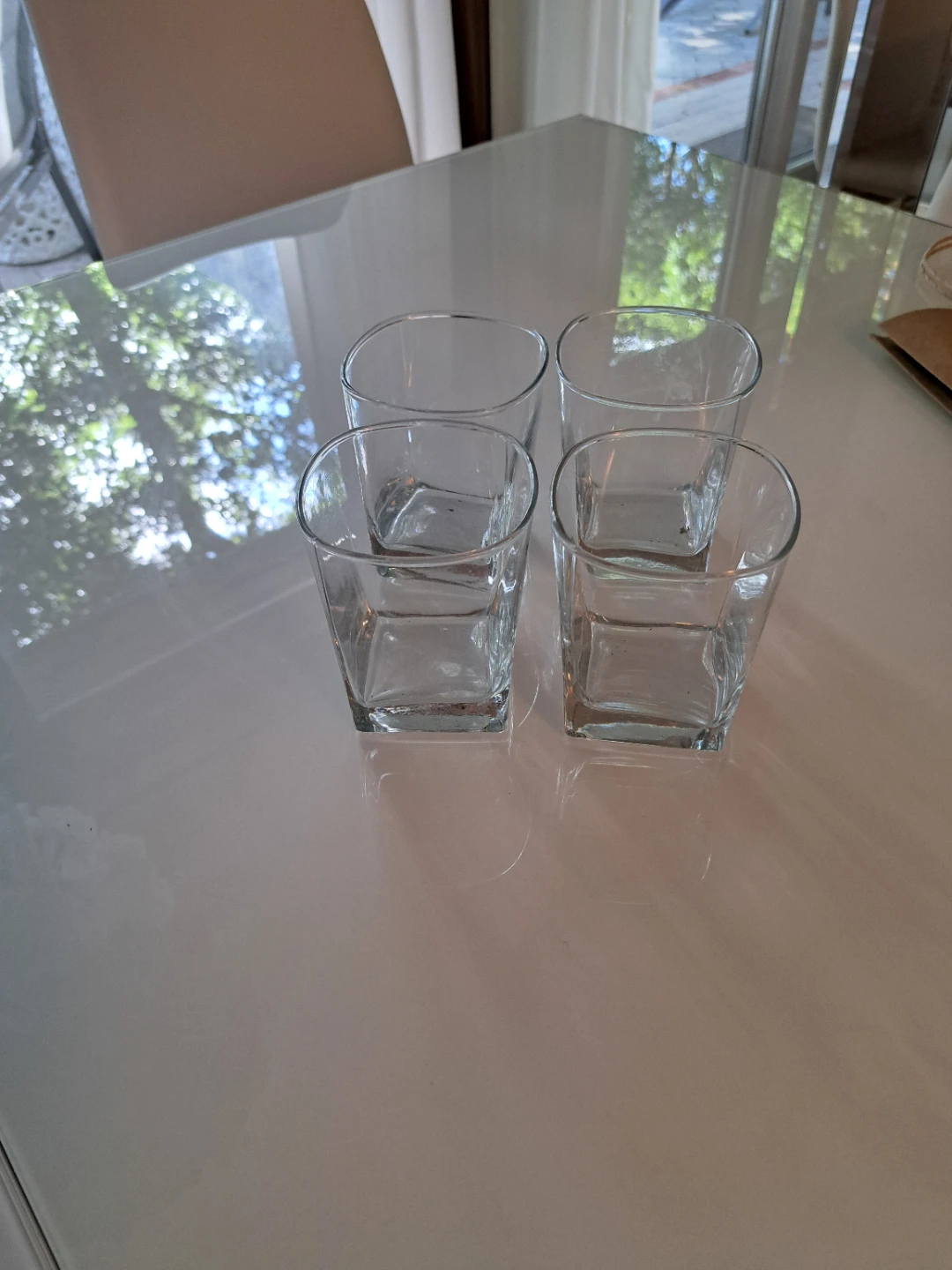 Set of 4 Square Glass Tumblers