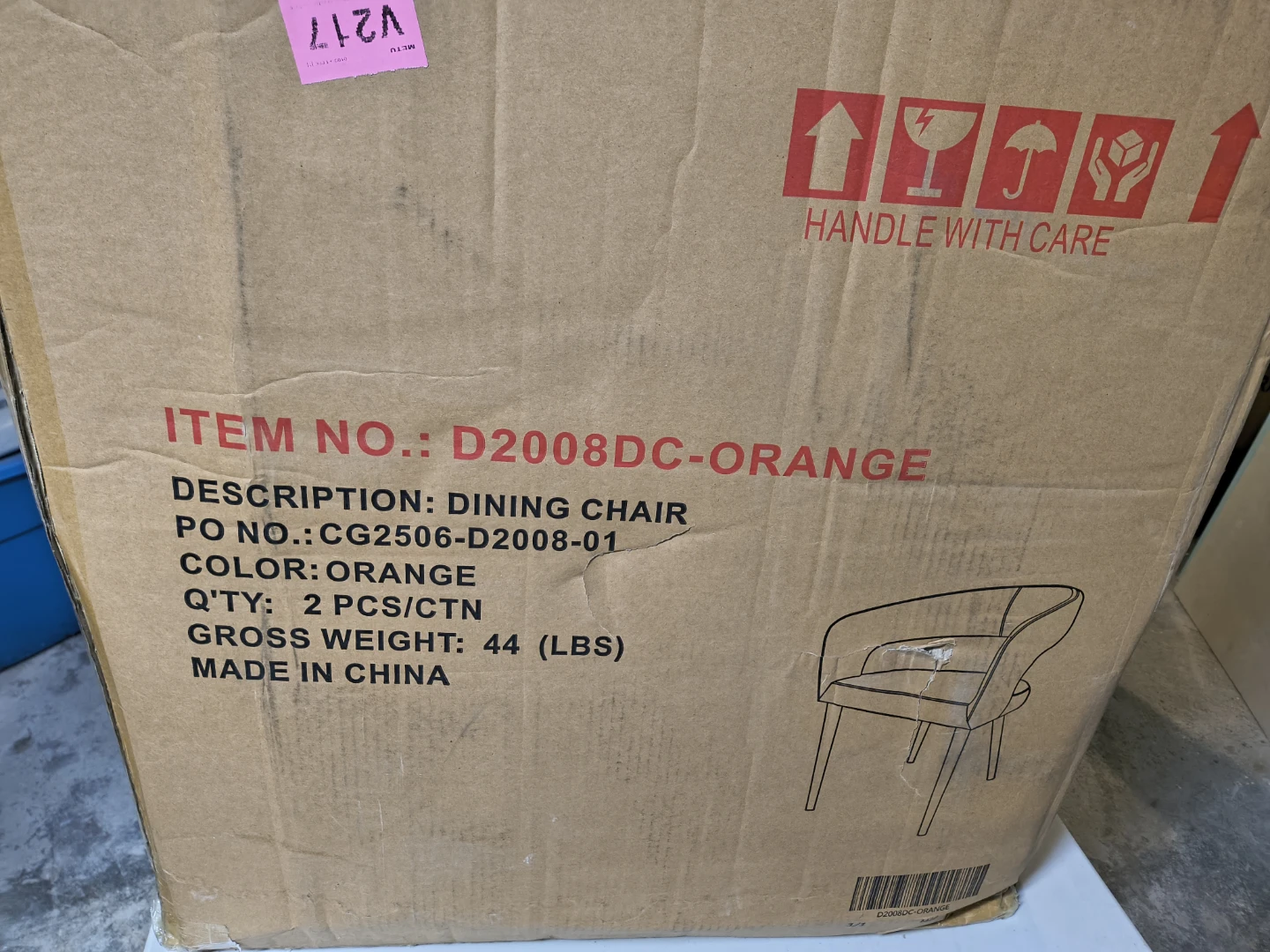 NEW IN BOX — GEORGE OLIVER DINING ARM CHAIRS — SET OF 2 - photo 2