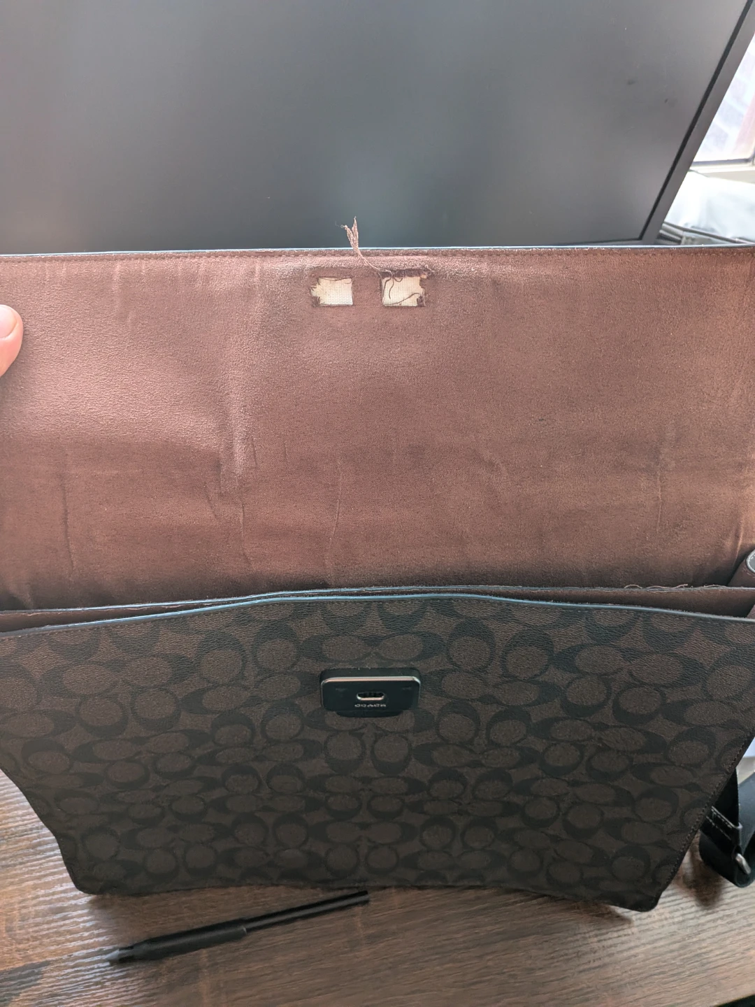 Coach New York Signature Briefcase - photo 3